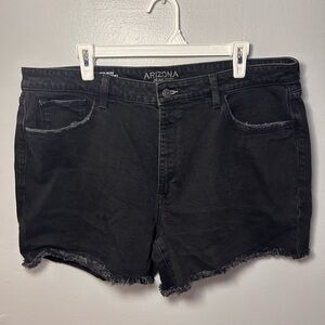 Arizona Jean Company Women's Black Denim Shorts